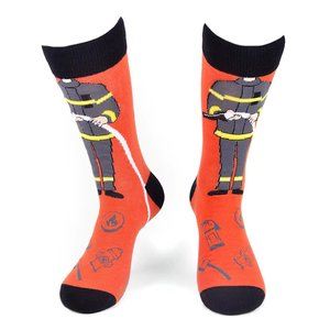 Men's Fire Fighter Novelty Socks